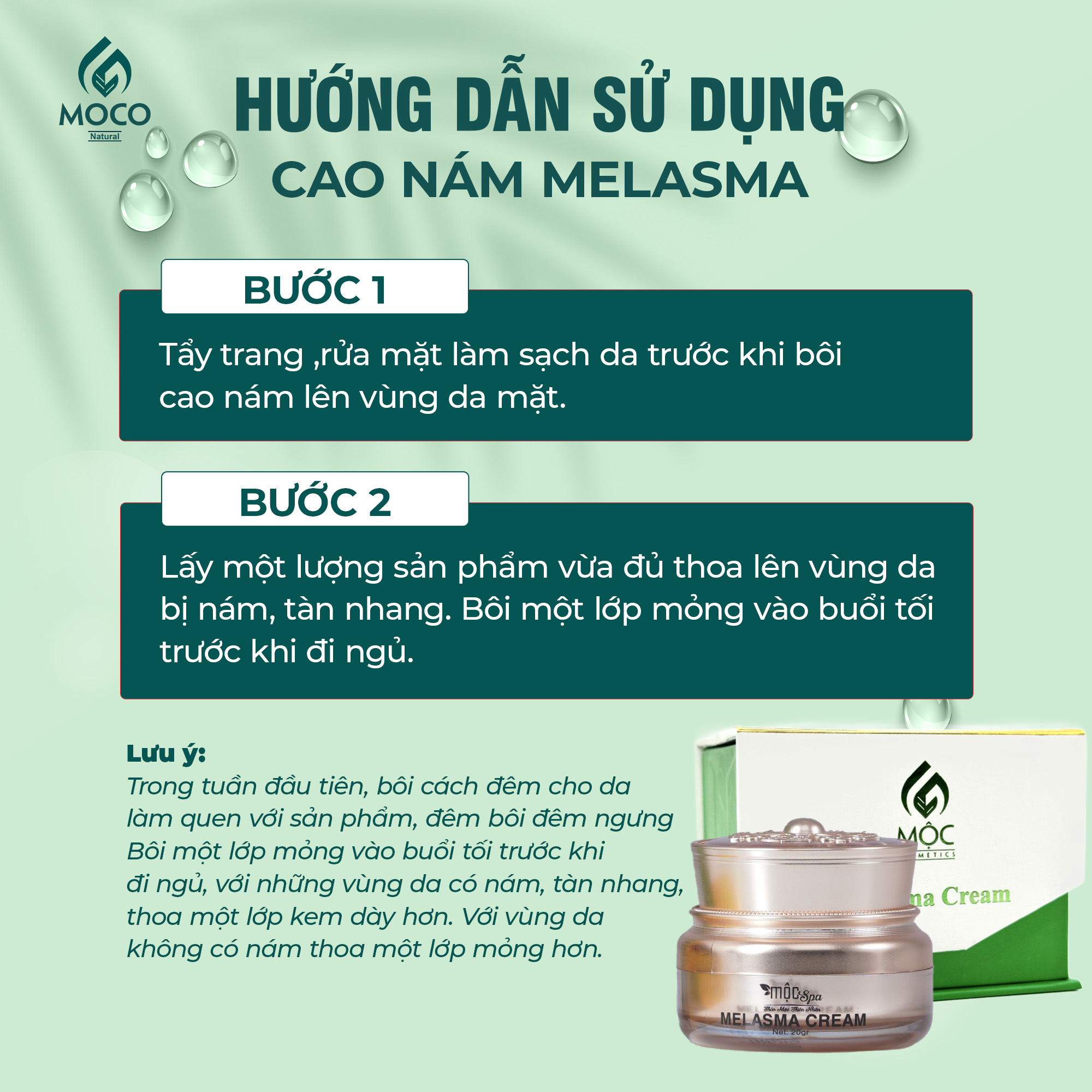 HDSD Cao nám Melasma