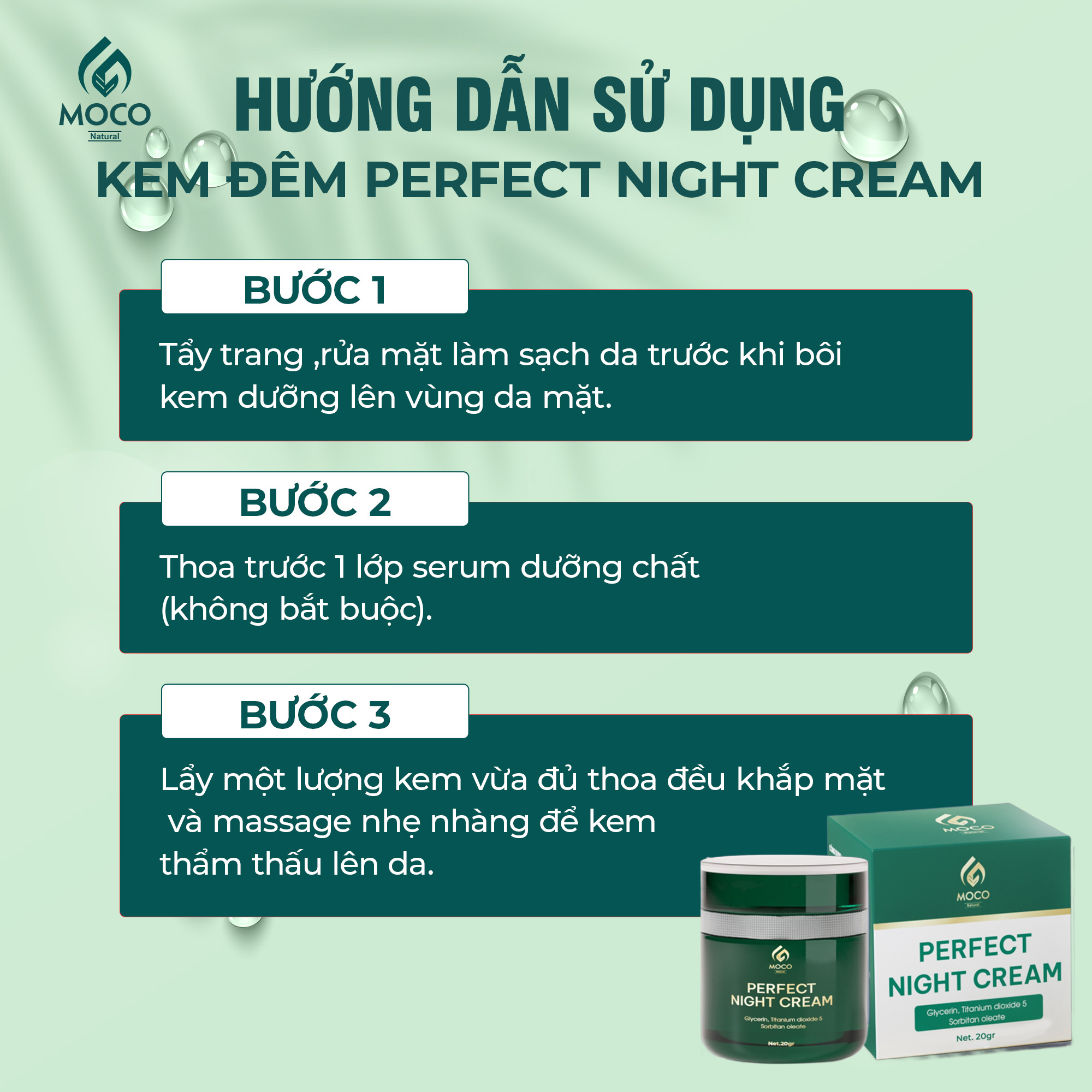 HDSD Kem Đêm Perfect Night Cream