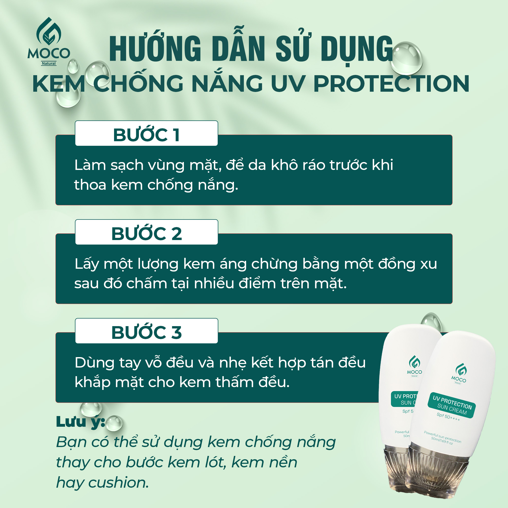 HDSD Kem chống nắng