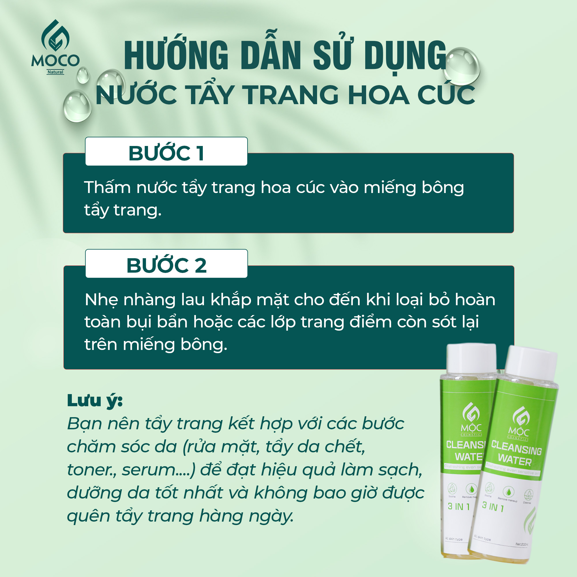 HDSD Tẩy trang hoa cúc